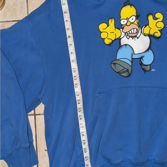 THE SIMPSONS HOMMER SIMPSON HOODIE PREOWNED SZ XL - Picture 3 of 8